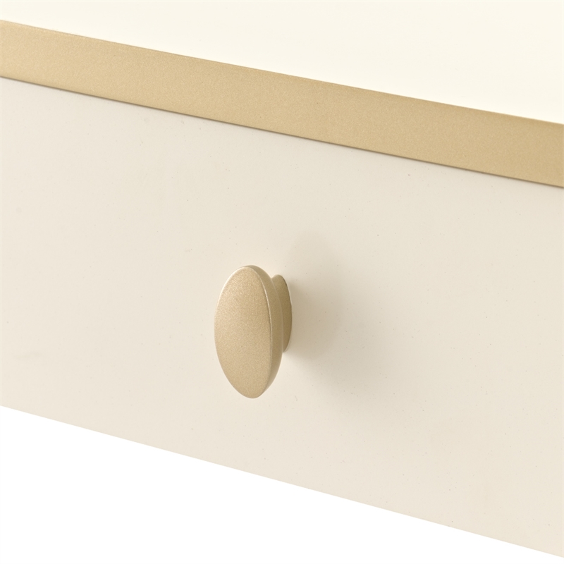 La Terrazza Console Table with Drawer - Creamy Pearl