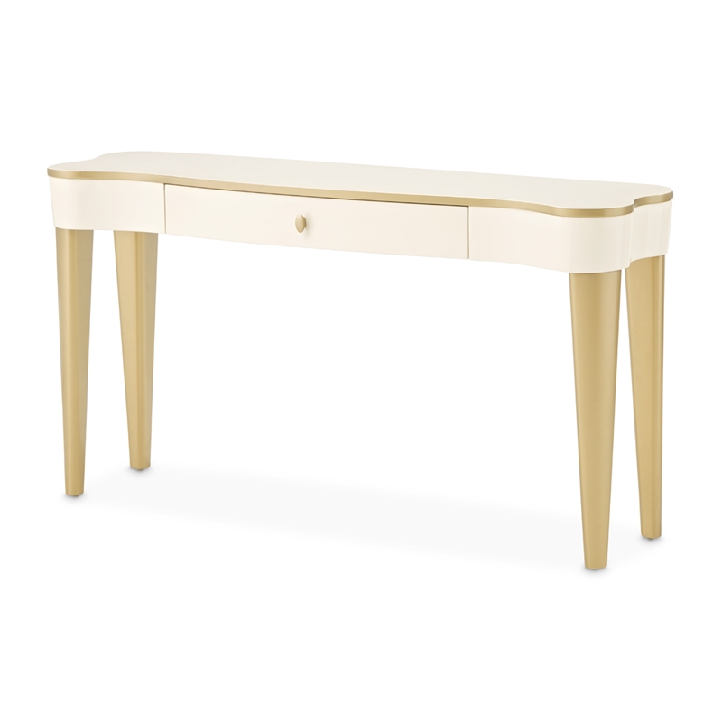La Terrazza Console Table with Drawer - Creamy Pearl