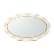 Michael Amini La Terrazza Wall Accent Mirror in Creamy Pearl