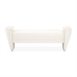 La Terrazza Chenille Accent Bench - Creamy Pearl