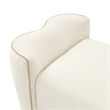 La Terrazza Chenille Accent Bench - Creamy Pearl