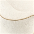 La Terrazza Chenille Accent Bench - Creamy Pearl