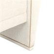 La Terrazza Chenille Accent Bench - Creamy Pearl