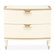 La Terrazza Large 2-Drawer Nightstand - Creamy Pearl