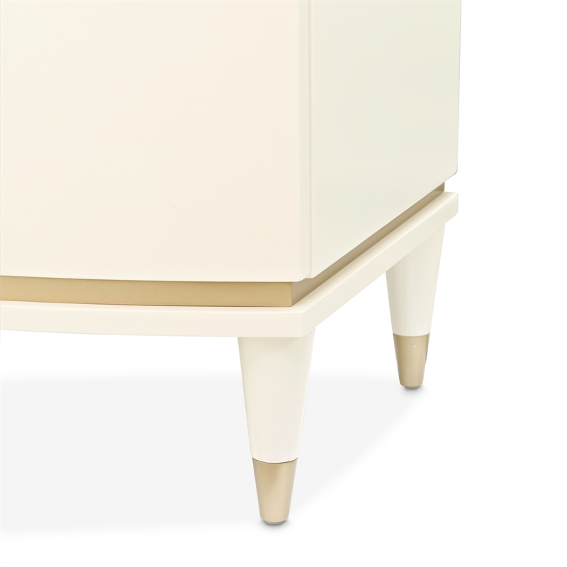 La Terrazza Large 2-Drawer Nightstand - Creamy Pearl