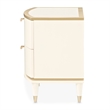 La Terrazza Large 2-Drawer Nightstand - Creamy Pearl