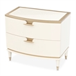 La Terrazza Large 2-Drawer Nightstand - Creamy Pearl