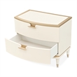 La Terrazza Large 2-Drawer Nightstand - Creamy Pearl