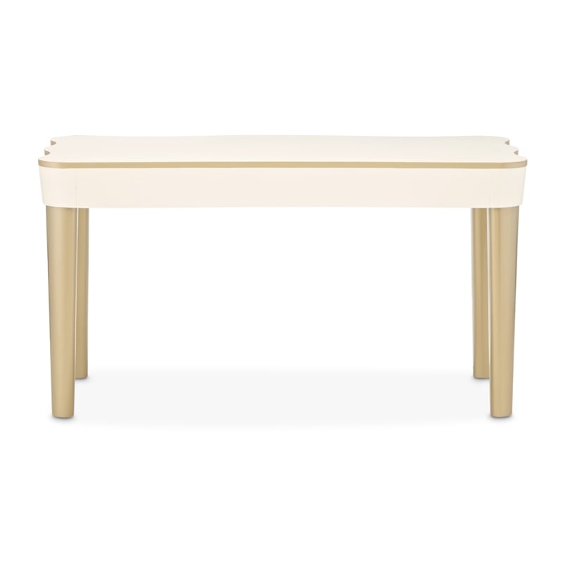 La Terrazza Vanity Desk with Drawers - Creamy Pearl
