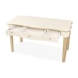 La Terrazza Vanity Desk with Drawers - Creamy Pearl