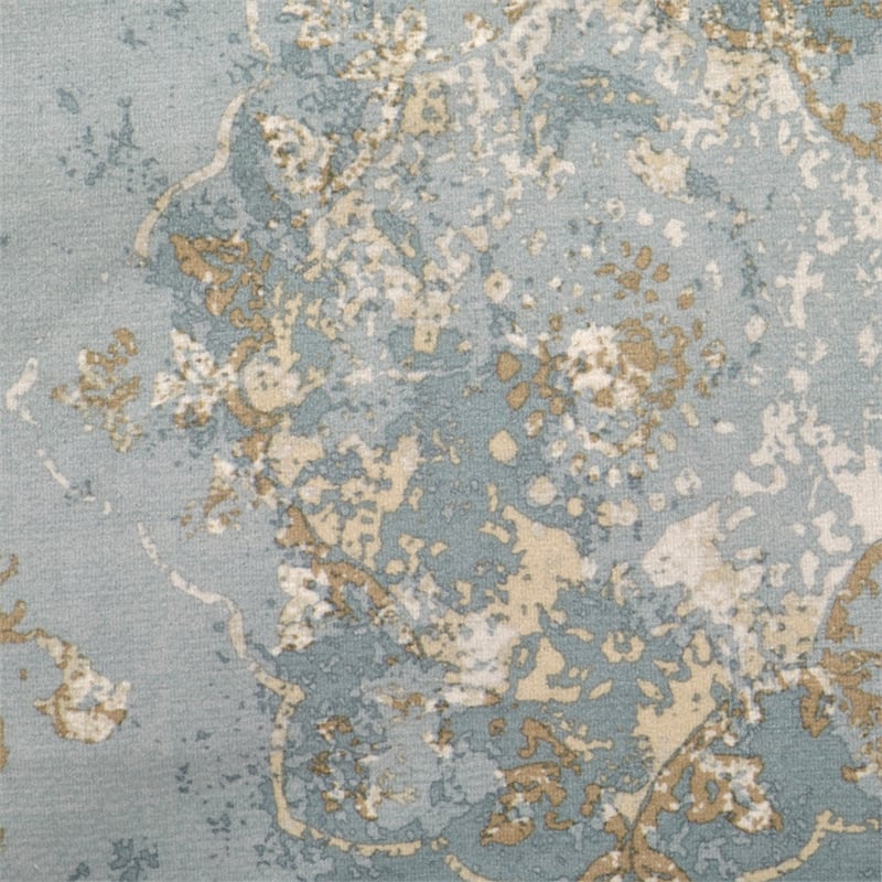 Debonair 9-Piece Queen Velvet Comforter Set - Misty Aqua