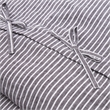 Grant 5-Piece Queen Linen Duvet Set - Charcoal