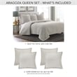 Aragoza 3-Piece Queen Quilt Set - Dove