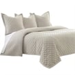 Aragoza 4-Piece King Quilt Set - Cream