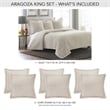 Aragoza 4-Piece King Quilt Set - Cream