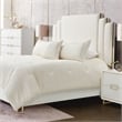 Harlow 4-Piece King Comforter Set - Ivory