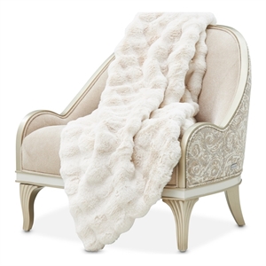 Snowdrop 54&quot x 72&quot Plush Faux-Fur  Throw - Cloud