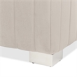 Amaryllis Velvet Accent Bench - Taupe