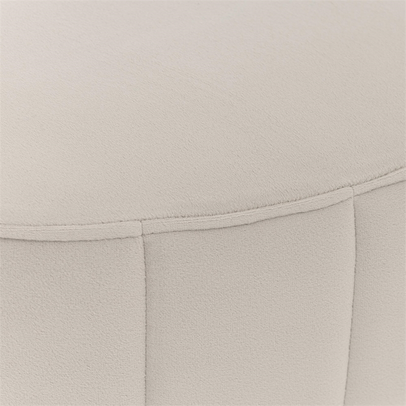 Orchid Velvet Accent Bench - Gray