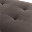Dahlia Velvet Accent Bench - Chocolate