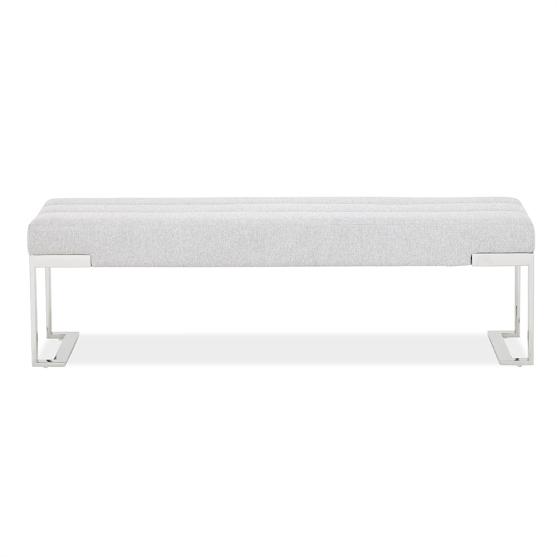 Tulip Accent Bench - Gray