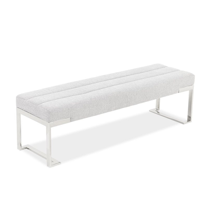 Tulip Accent Bench - Gray