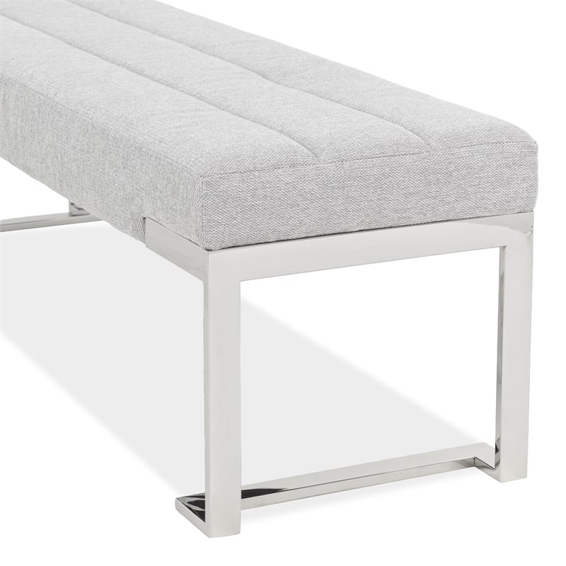Tulip Accent Bench - Gray