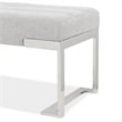 Tulip Accent Bench - Gray