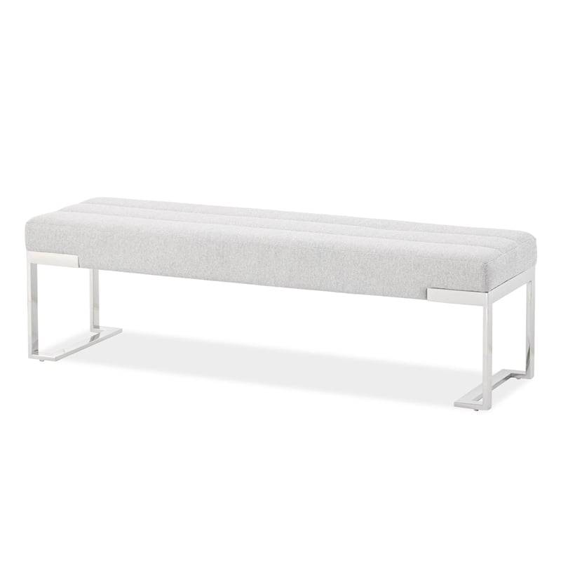 Tulip Accent Bench - Gray