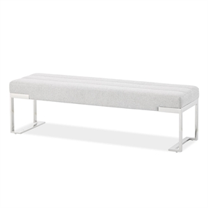 Tulip Accent Bench - Gray