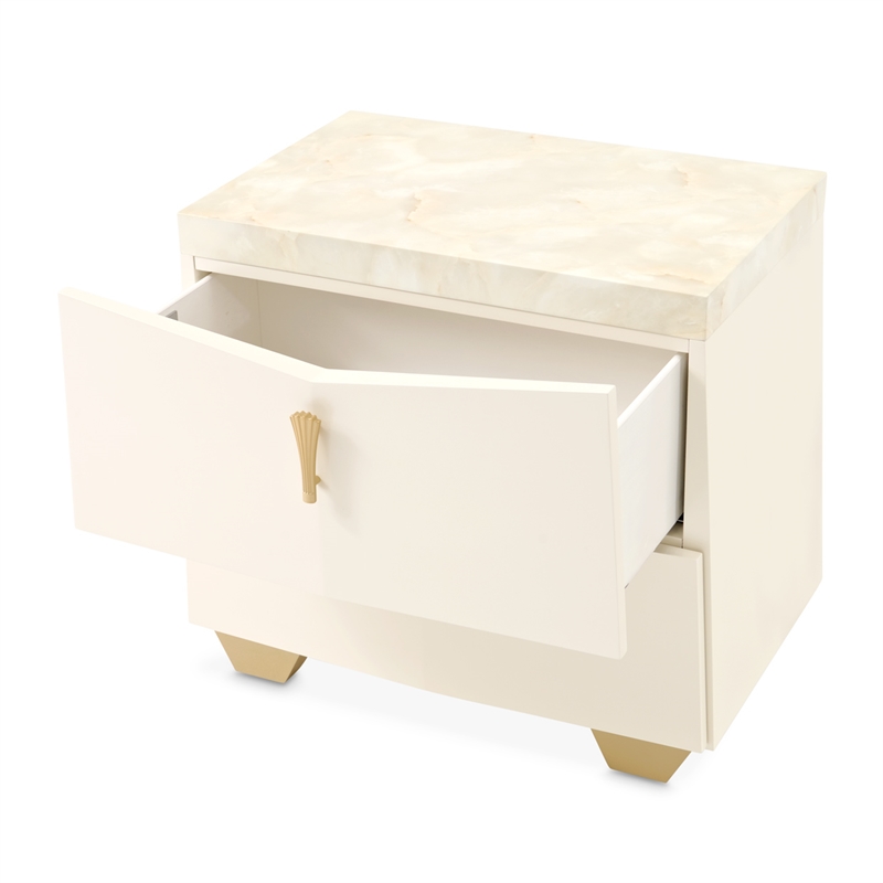 Fantosini Nightstand - Creamy Pearl