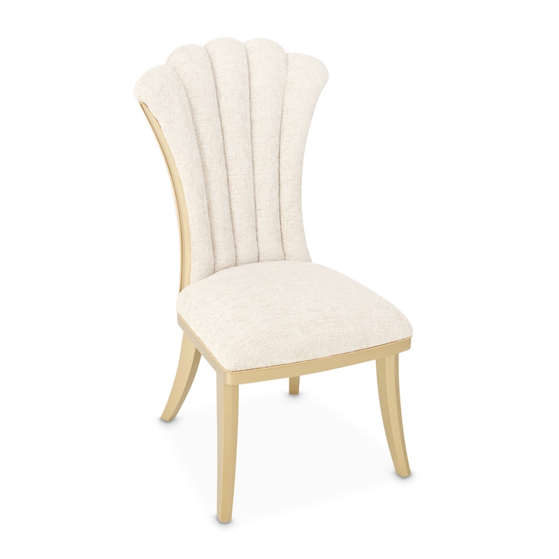Fantosini Dining Side Chair - Set of 2 - Natural/Gold