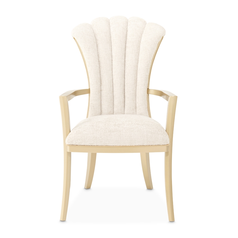 Fantosini Dining Arm Chair - Set of 2 - Natural/Gold