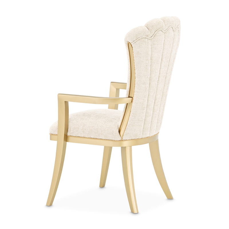 Fantosini Dining Arm Chair - Set of 2 - Natural/Gold