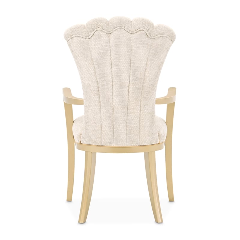 Fantosini Dining Arm Chair - Set of 2 - Natural/Gold