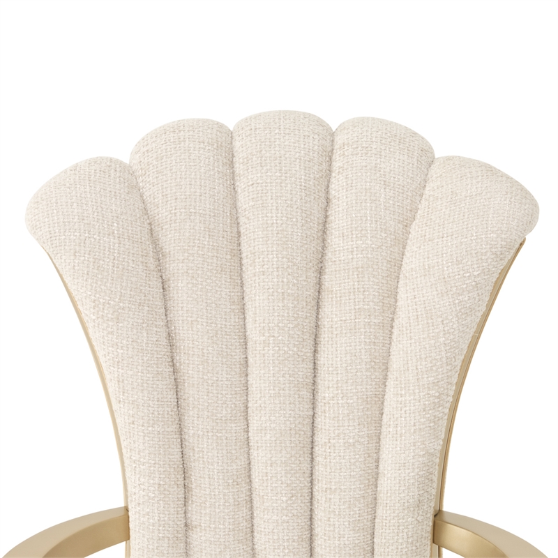 Fantosini Dining Arm Chair - Set of 2 - Natural/Gold