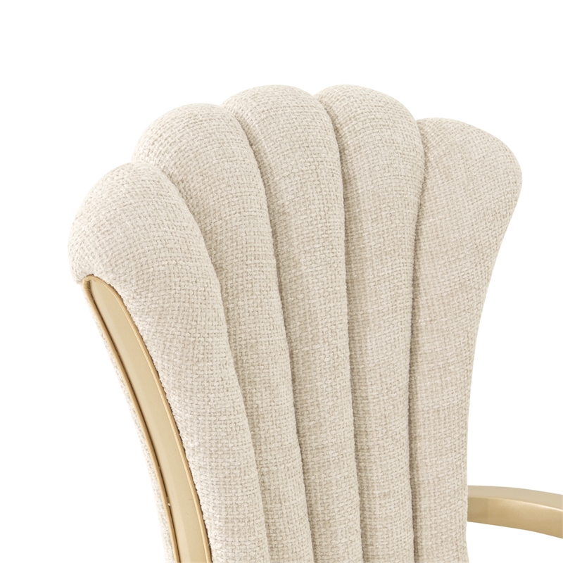 Fantosini Dining Arm Chair - Set of 2 - Natural/Gold