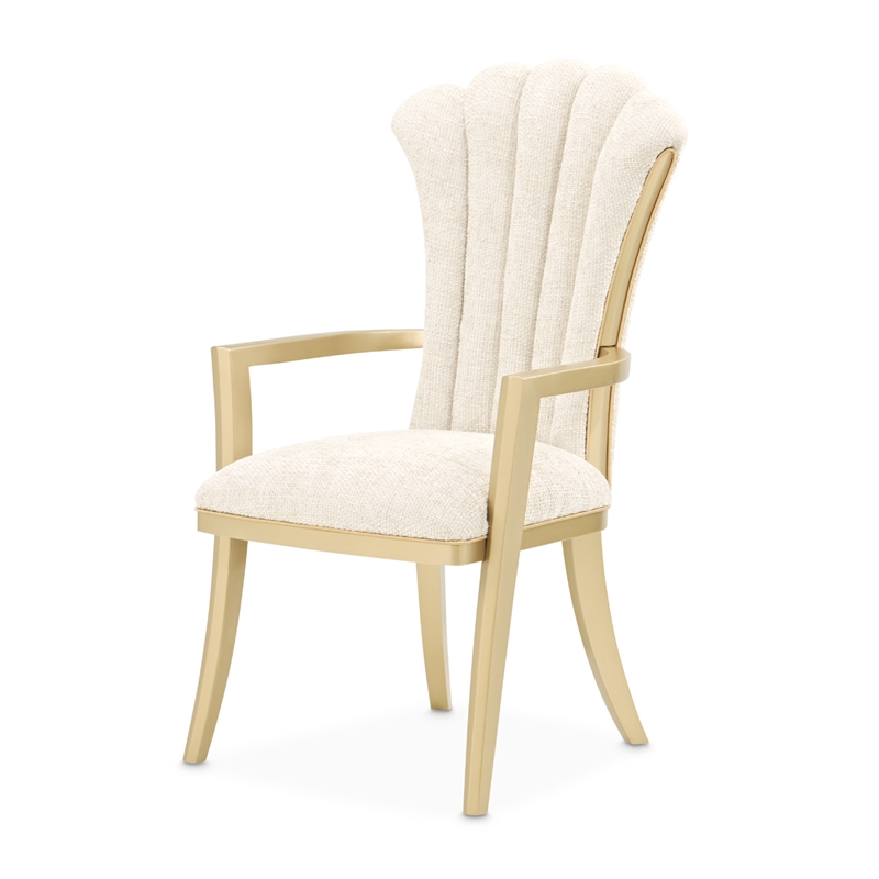 Fantosini Dining Arm Chair - Set of 2 - Natural/Gold