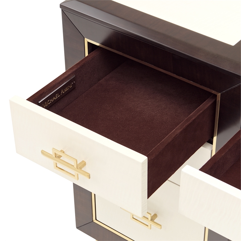 Belmont Place Vanity with Mirror & Bench - Espresso