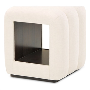 Belmont Place Vanity Bench - Cream/Espresso