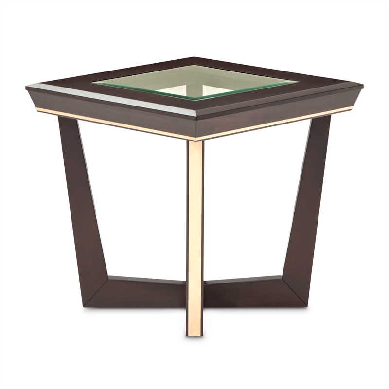 Belmont Place End Table - Espresso