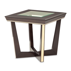 Belmont Place End Table - Espresso