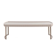 Lisbon Cocktail Table - Silken Cream/Bronze