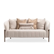 Lisbon Boucle Loveseat - Oyster/Matte Bronze