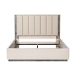 Pavira Queen Bed with LED Lights - Stone