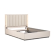Pavira Queen Bed with LED Lights - Stone