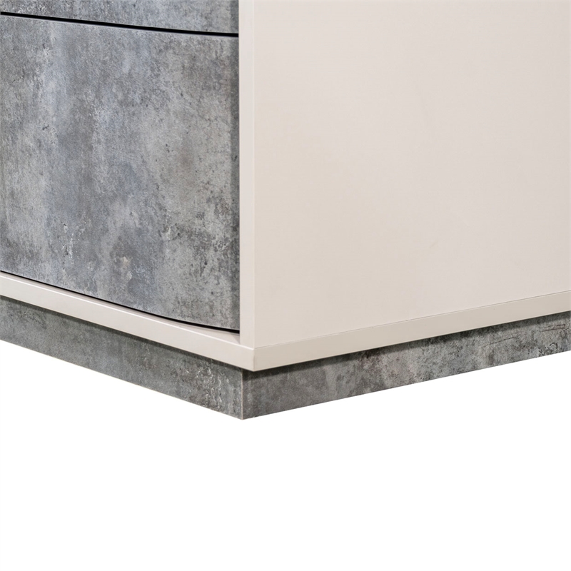 Pavira Dresser with Mirror - Stone