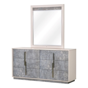 Pavira Dresser with Mirror - Stone