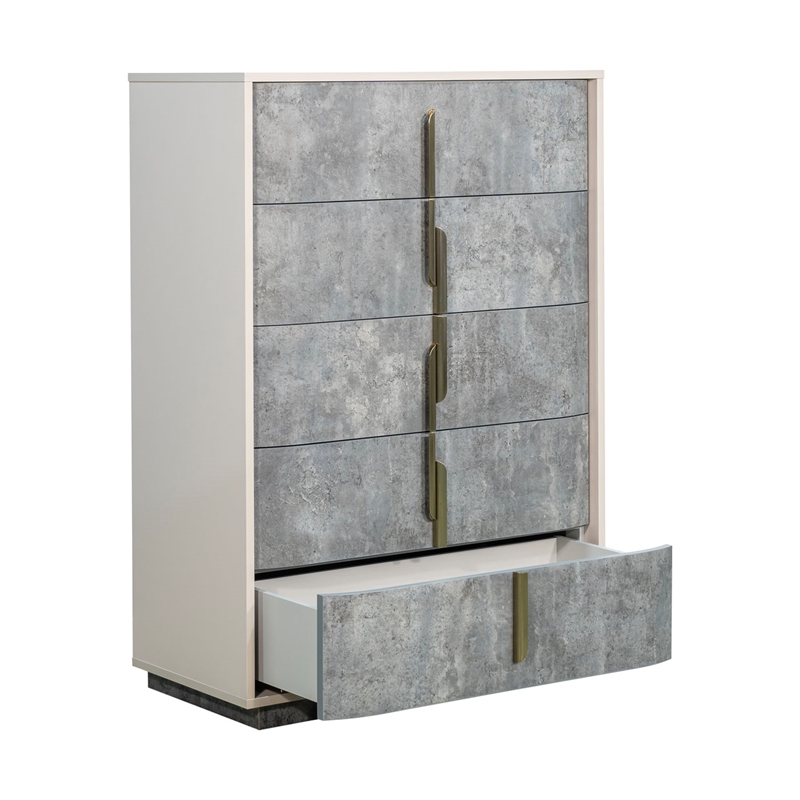 Pavira 5-Drawer Chest - Stone