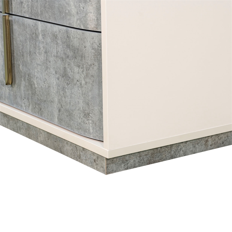 Pavira 5-Drawer Chest - Stone